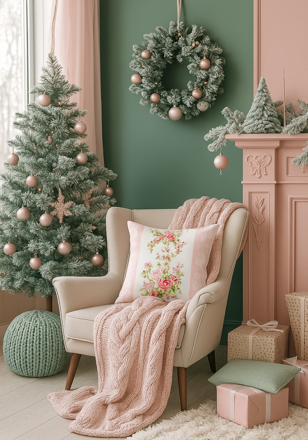 Trang Trí Nhà Đón Giáng Sinh | Ý Tưởng Trang Trí Với Tông Đỏ – Hồng Lãng Mạn - Xu Hướng năm 2025