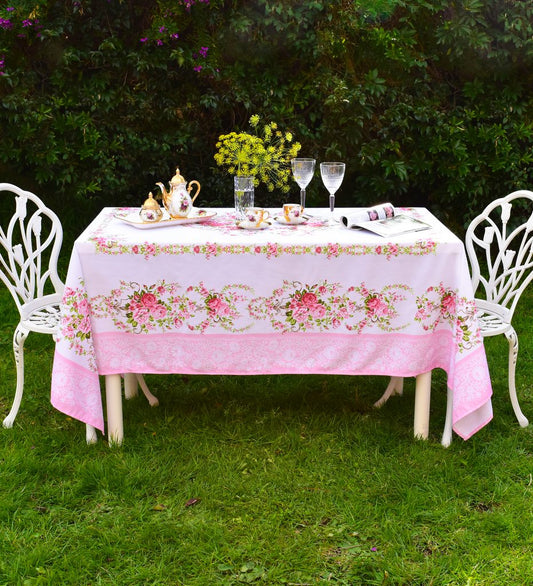 Mẫu số 26 - Khăn trải bàn Hoa hồng -Pink Lace