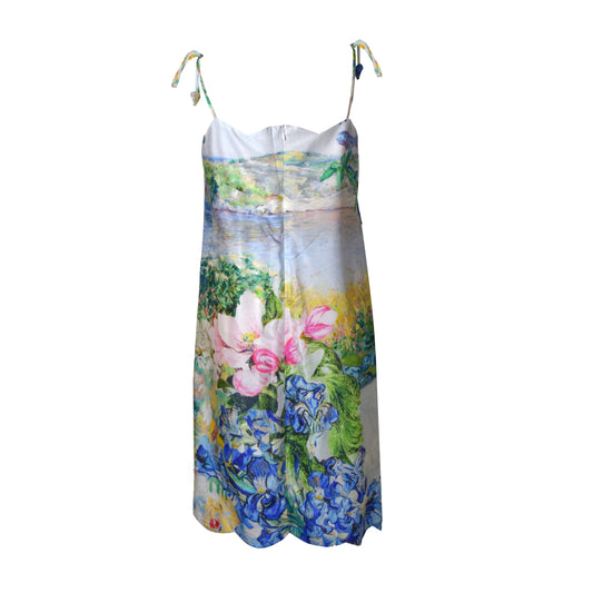 Váy Lụa Hoa Diên Vĩ -Van Gogh Adore Dress- Mini