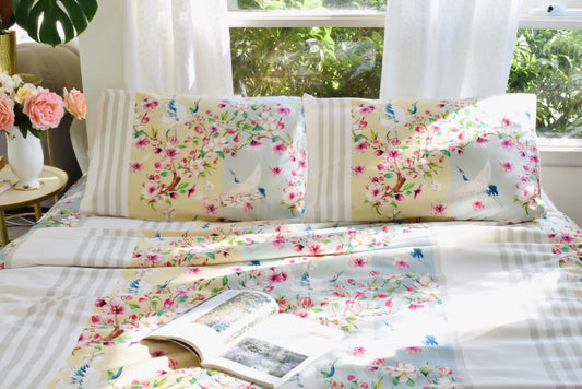 Bộ Vỏ Chăn & Vỏ gối Cherry Blossom
