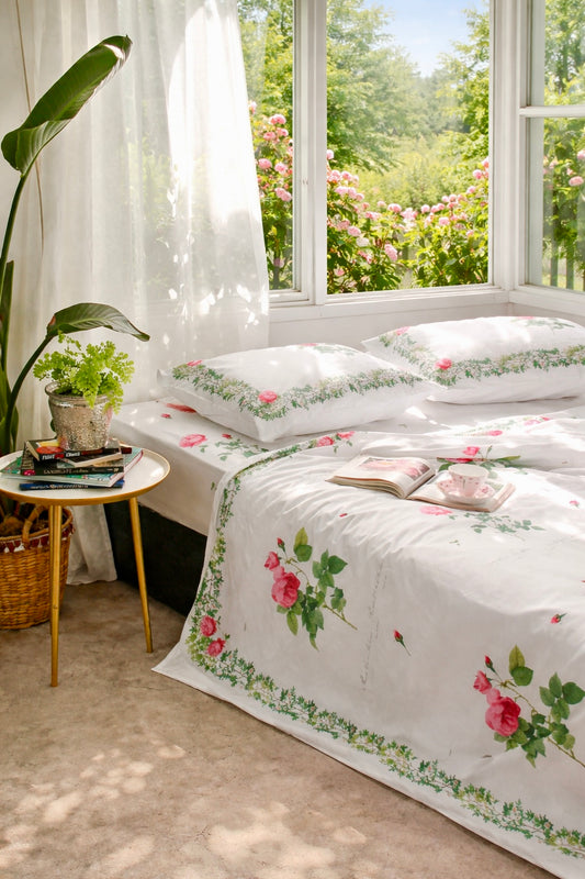 Chun Sheet - Botanical Rose Bedding Set
