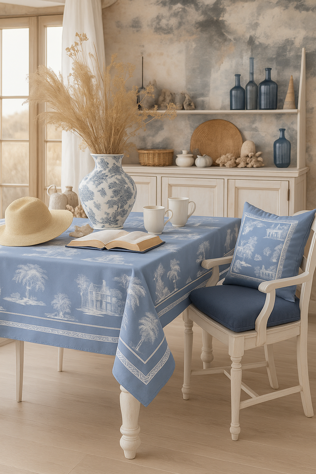 Mẫu số 30 - Khăn trải bàn Cây Liễu Đồng Quê – La Vie en Rose Decor