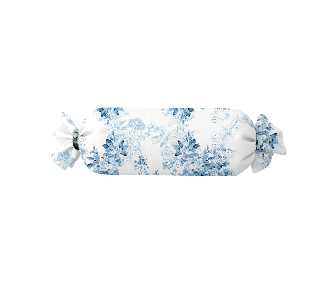 Vỏ Gối Ôm - Hoa Hồng Blue Toile – La Vie en Rose Decor