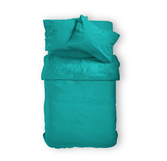 Bộ Ga Gối Vỏ Chăn Xanh Biển