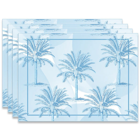 Mẫu số 29 - Lót đĩa Biển Xanh Coastal Palm Tree