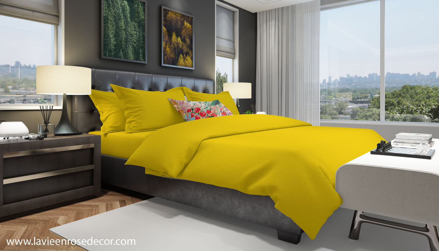 Ga Trải Giường Cotton Sateen - Vàng Molineux