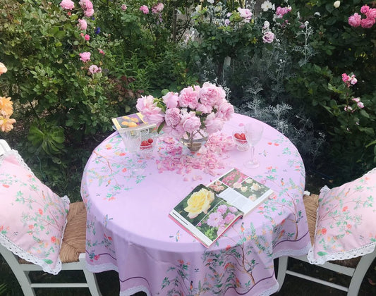 Mẫu số 11 - Khăn trải bàn - Hoa hồng Rose Garden