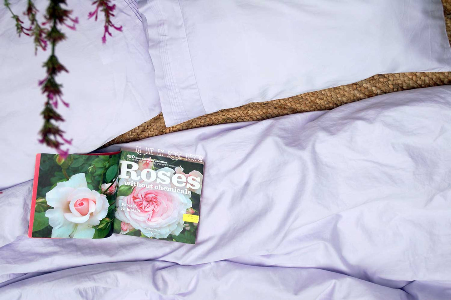 COTTON SATEEN BED SHEET - LAVENDER COLOUR