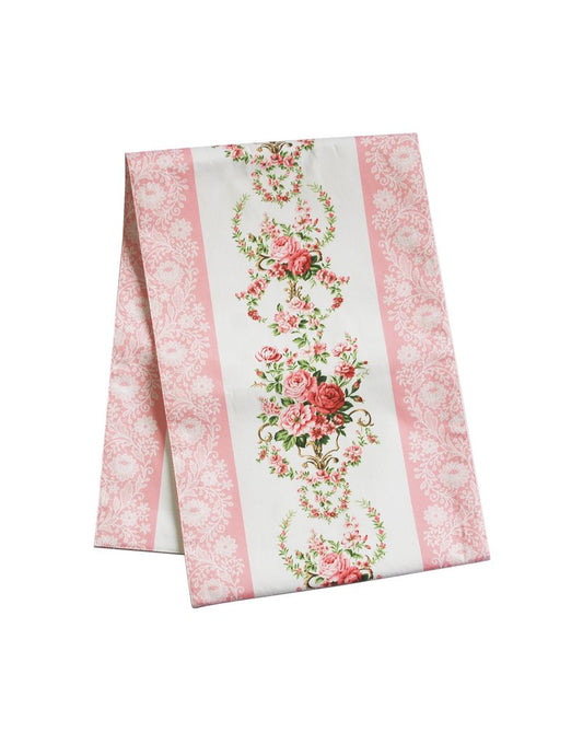 Mẫu số 10 - Khăn trải bàn Hoa hồng Runner Pink Lace – La Vie en Rose Decor