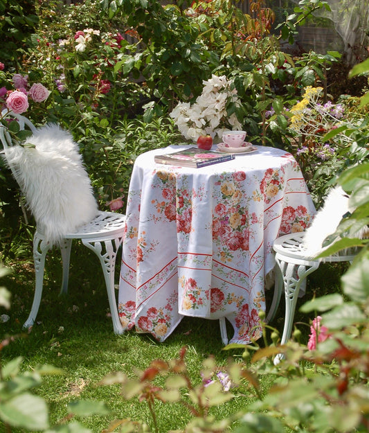 Mẫu số 21 - Khăn trải bàn Hoa hồng Victoria