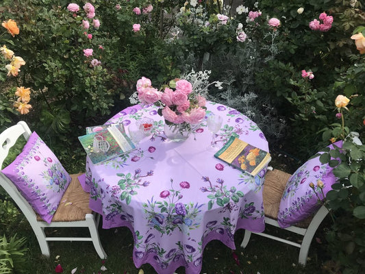 Mẫu số 22 - Khăn trải bàn Hoa hồng - Purple Rose