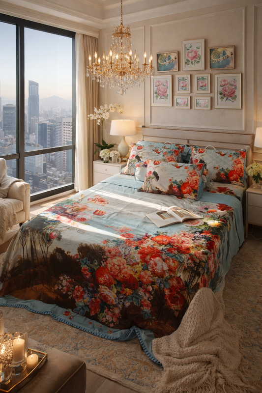 Fitted sheet & Duvet cover set  - Venice 