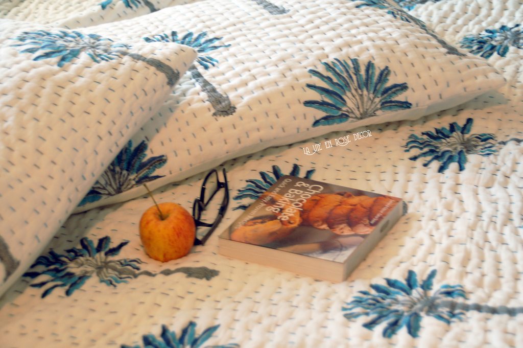 Bộ Chăn Hè Thu Cotton Ấn Độ Cây Cọ - Thủ Công - Hàng đặt