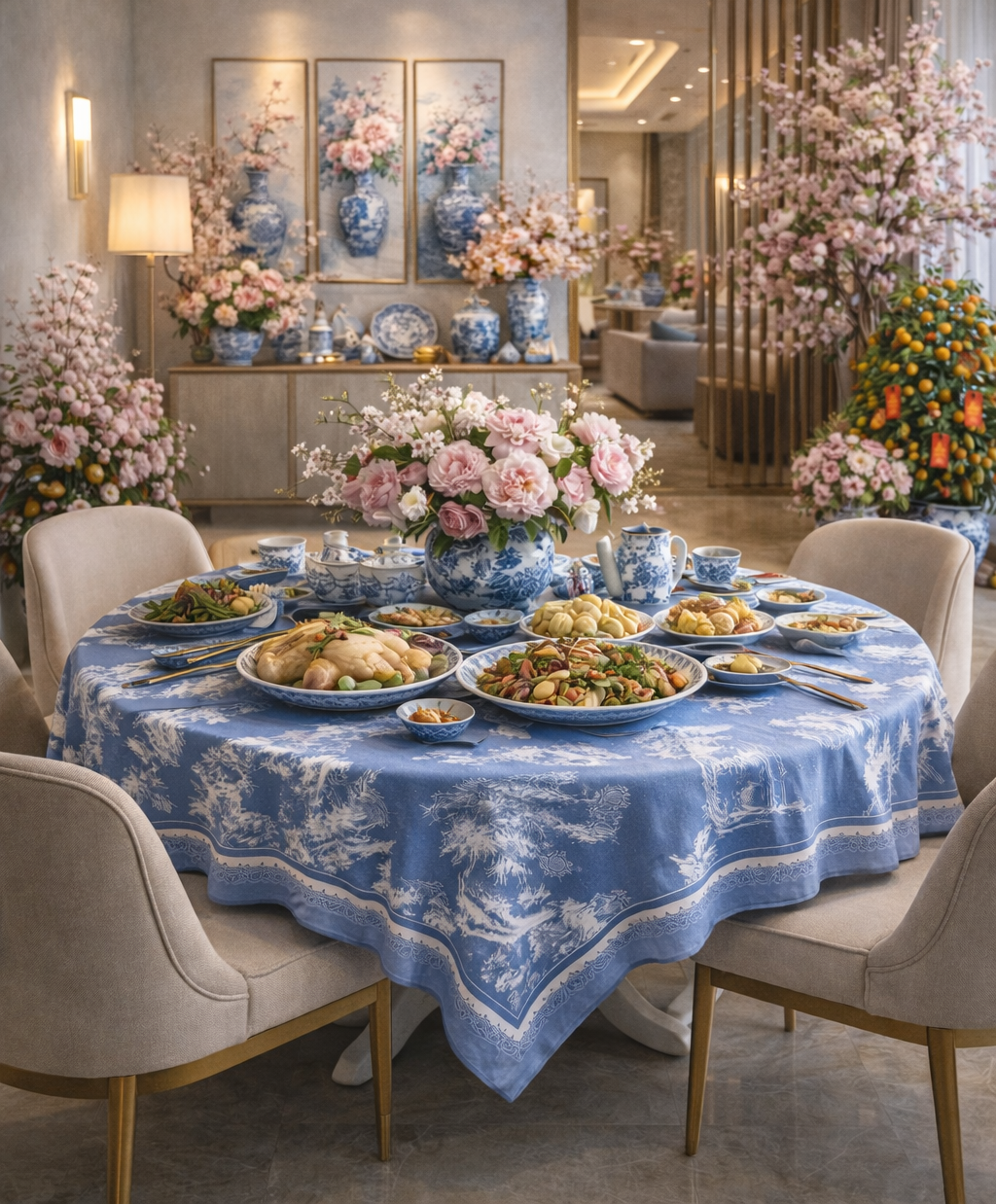 Model No. 30 - Countryside Willow Tablecloth