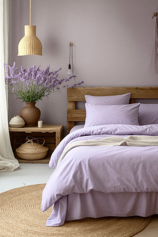 Ga chun - Bộ Ga Gối Vỏ Chăn Oải Hương Tím – La Vie en Rose Decor