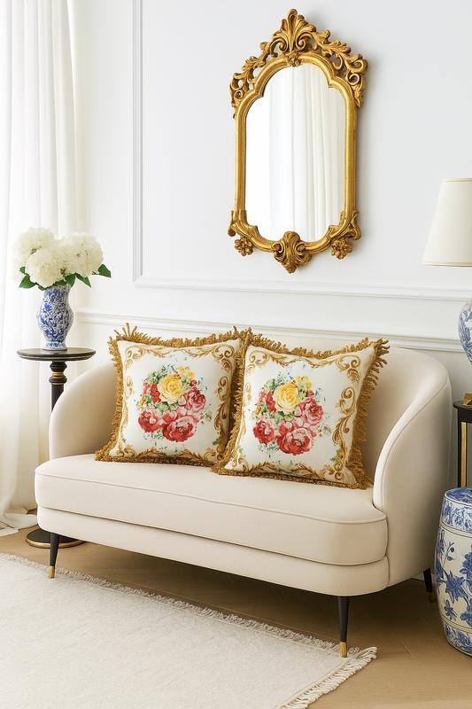 Victoria Rose Throw pillow 45x45cm - Model No. 21