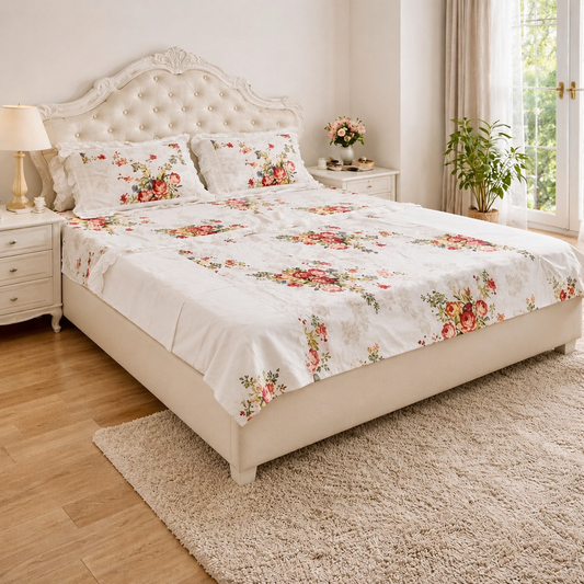 Victoria Rose Fitted sheet set & Duvet cover
