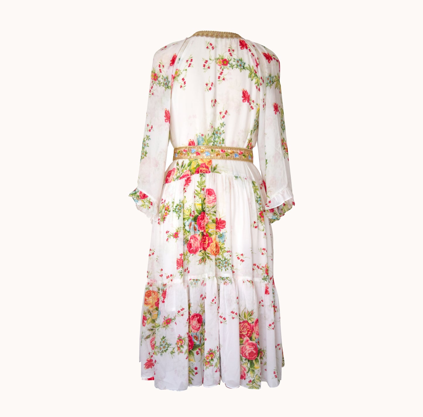 Victoria Rose Silk Chiffon Dress - Mini
