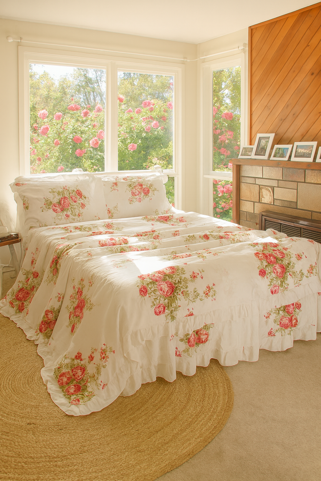Valance sheet & Duvet cover set - Victoria Rose 