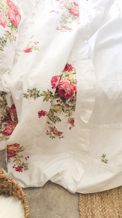 Valance sheet & Duvet cover set - Victoria Rose 