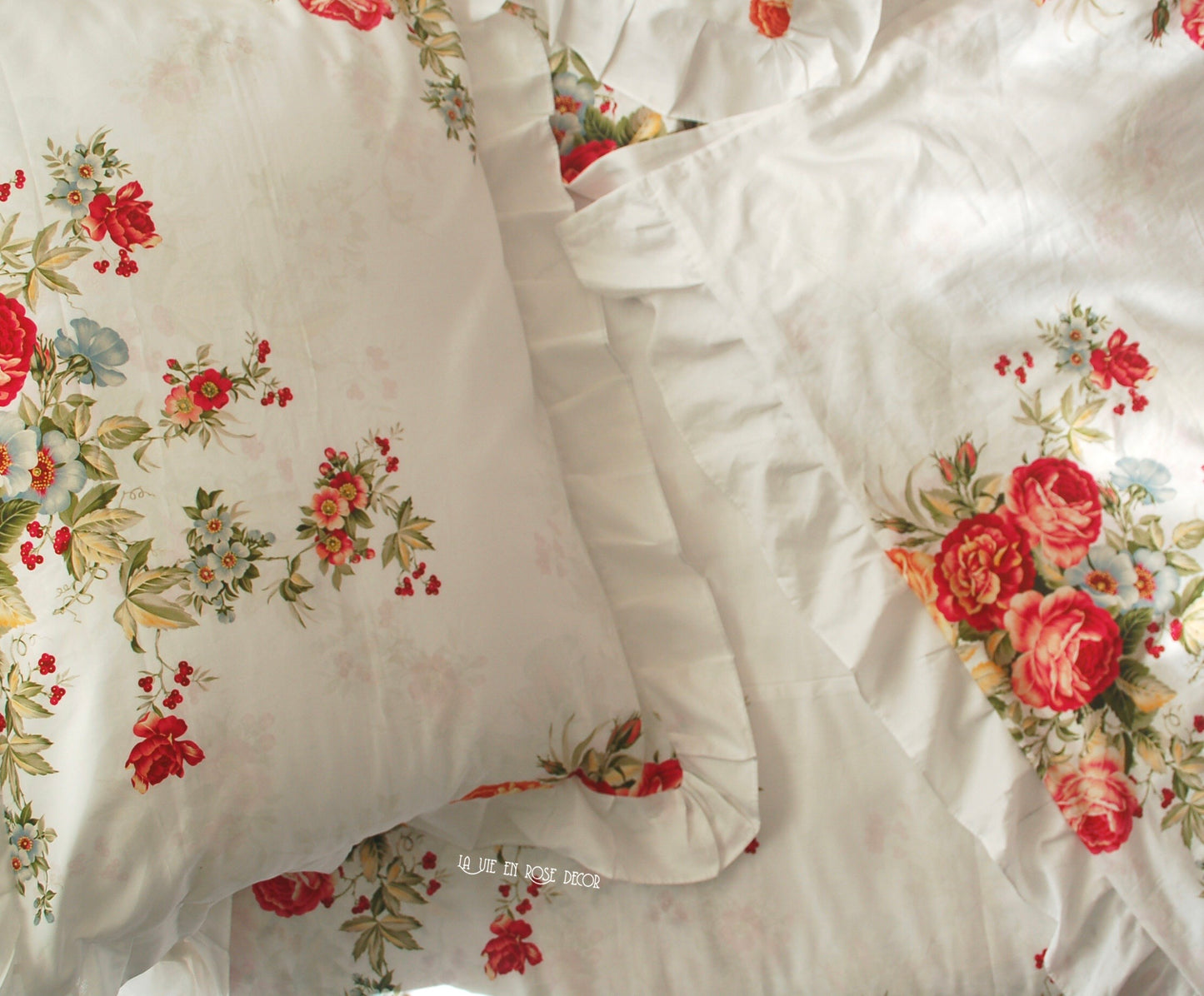 Valance sheet & Duvet cover set - Victoria Rose 