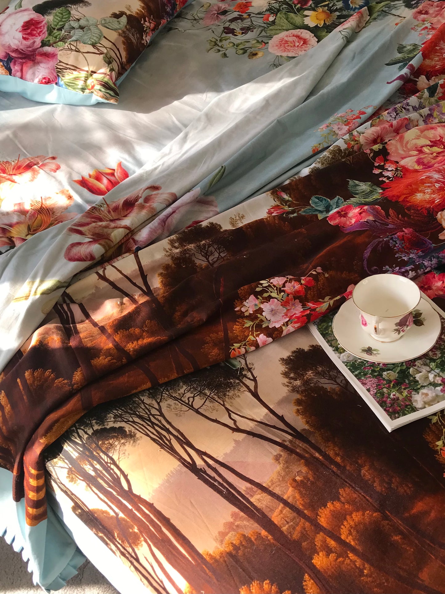 Ga Chun - Bộ Ga Gối Vỏ Chăn Hoa Hồng Venice