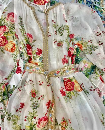 Victoria Rose Silk Chiffon Dress - Maxi