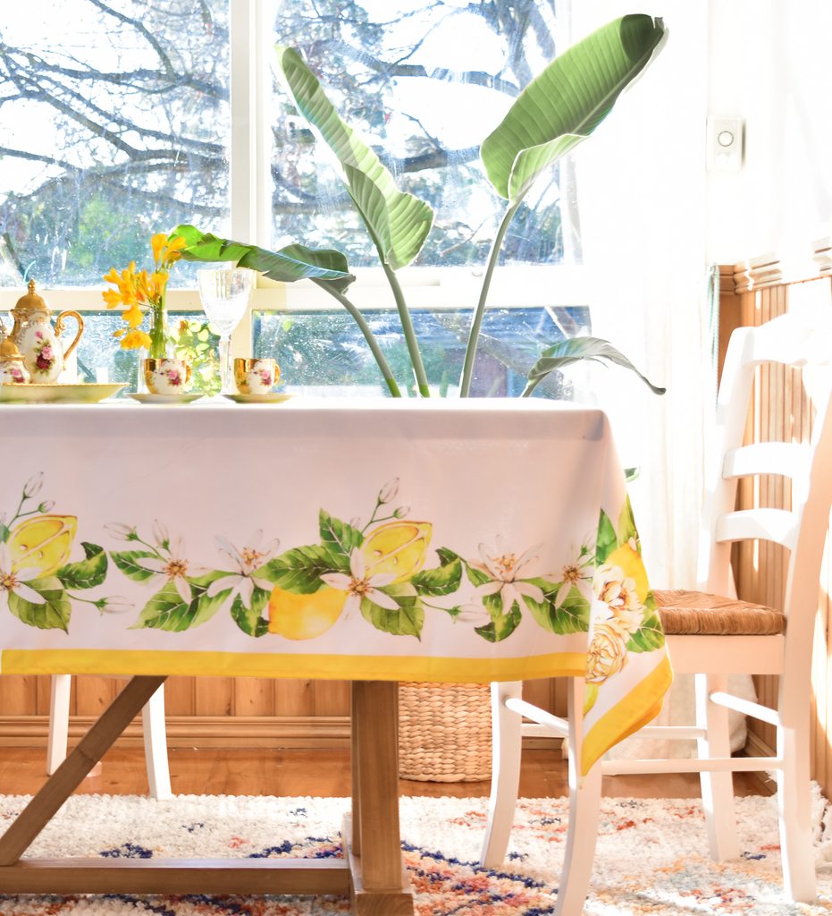 Cận cảnh chất vải khăn trải bàn thiết kế mềm xốp hiệu ứng vân xước linen chống thấm nước mẫu 27
