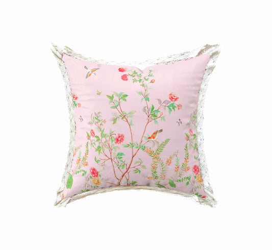 GỐI TỰA Hoa Hồng Rose Garden 45x45cm - Mẫu số 11 – La Vie en Rose Decor