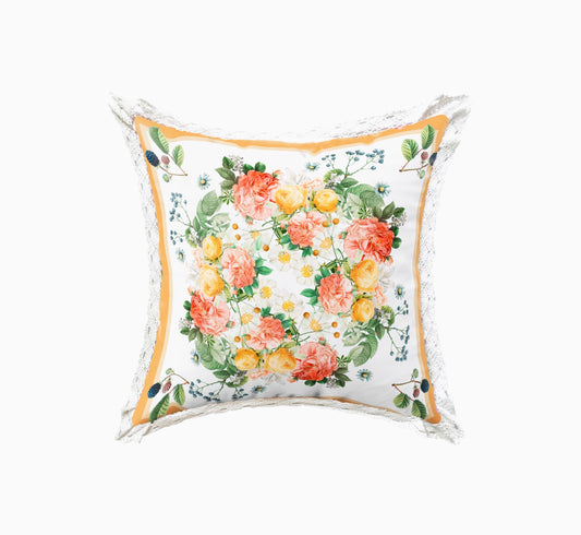 GỐI TỰA Hoa hồng Orange Rose 45x45cm - mẫu số 20 – La Vie en Rose Decor