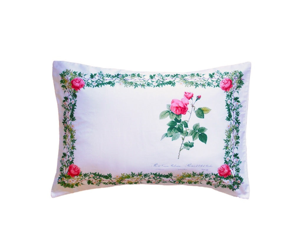 Vỏ Gối Nằm - Hoa Hồng Botanical Rose - Cotton Sateen