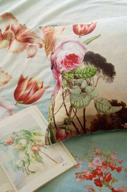 Valance sheet & Duvet cover set. - Venice Rose (Made to order) 