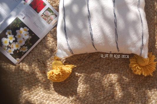 Gối Trang Trí Ma rốc - Quả Bông Cam Lumbar -  45x70cm