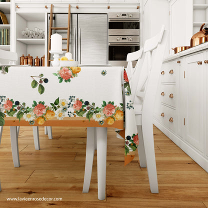 Sample No. 20 - Autumn Rose Tablecloth