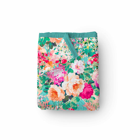 Bộ Chăn Hè Thu Hoa Hồng Garden Of Rose