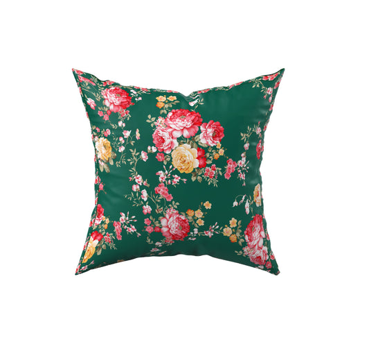 GỐI TỰA Hoa Hồng Royal Green 45x45cm - Mẫu số 7 – La Vie en Rose Decor