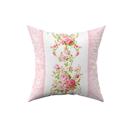 GỐI TỰA Hoa Hồng Pink Lace 45x45cm - Mẫu số 10 – La Vie en Rose Decor